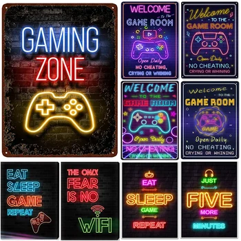 Gaming Zone Metal Sign 1