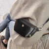 Women’s Waist Pack Genuine Cowhide Leather Large Capacity Simple All-match Crossbody Chest Bag 1