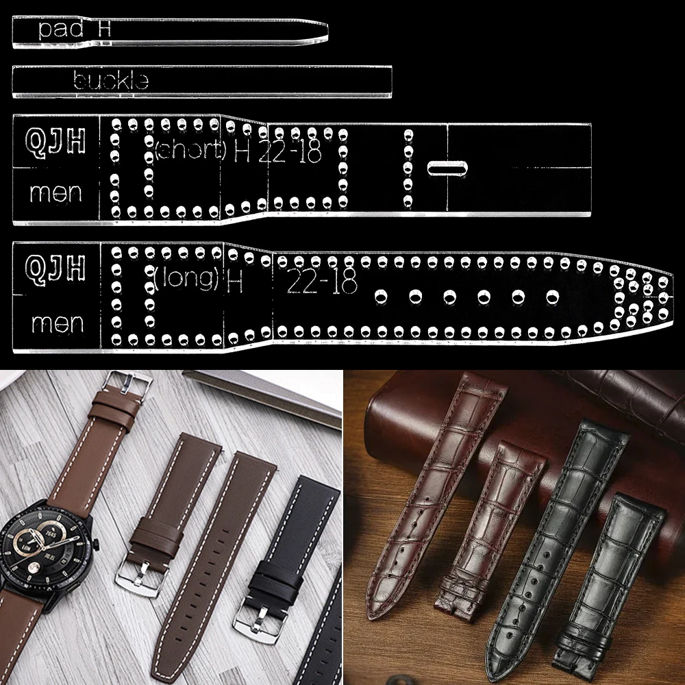 Transparent Acrylic Watch Strap Template - Leather Craft Tool