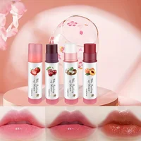 4 Colors Lip Balm Moisturizing Anti-dry Easy To Carry Anti-cracking Colored Lipstick Tint Makeup Lip Care Cosmetics Cute Gloss 1
