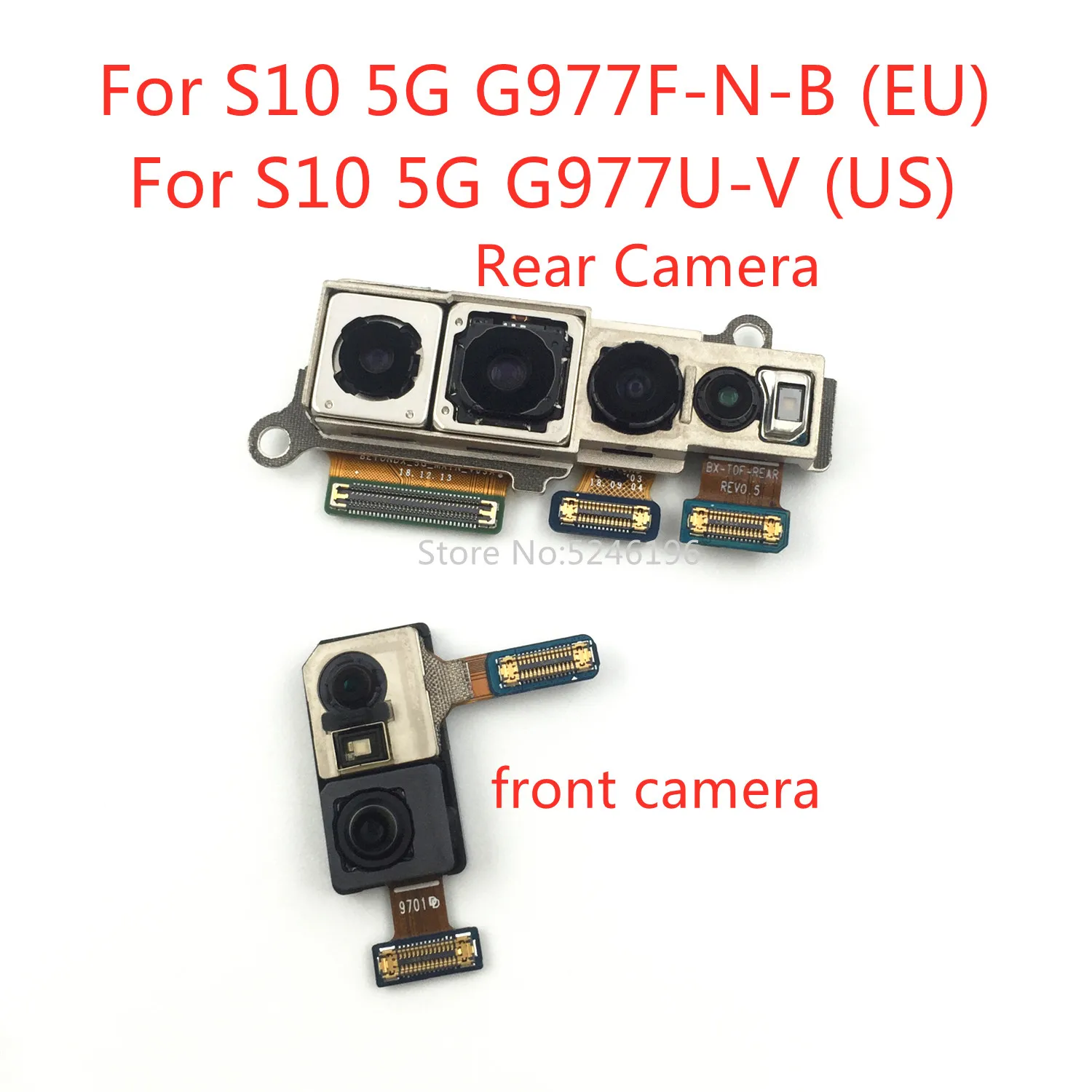 1pcs Back big Main Rear Camera front camera Module For Samsung