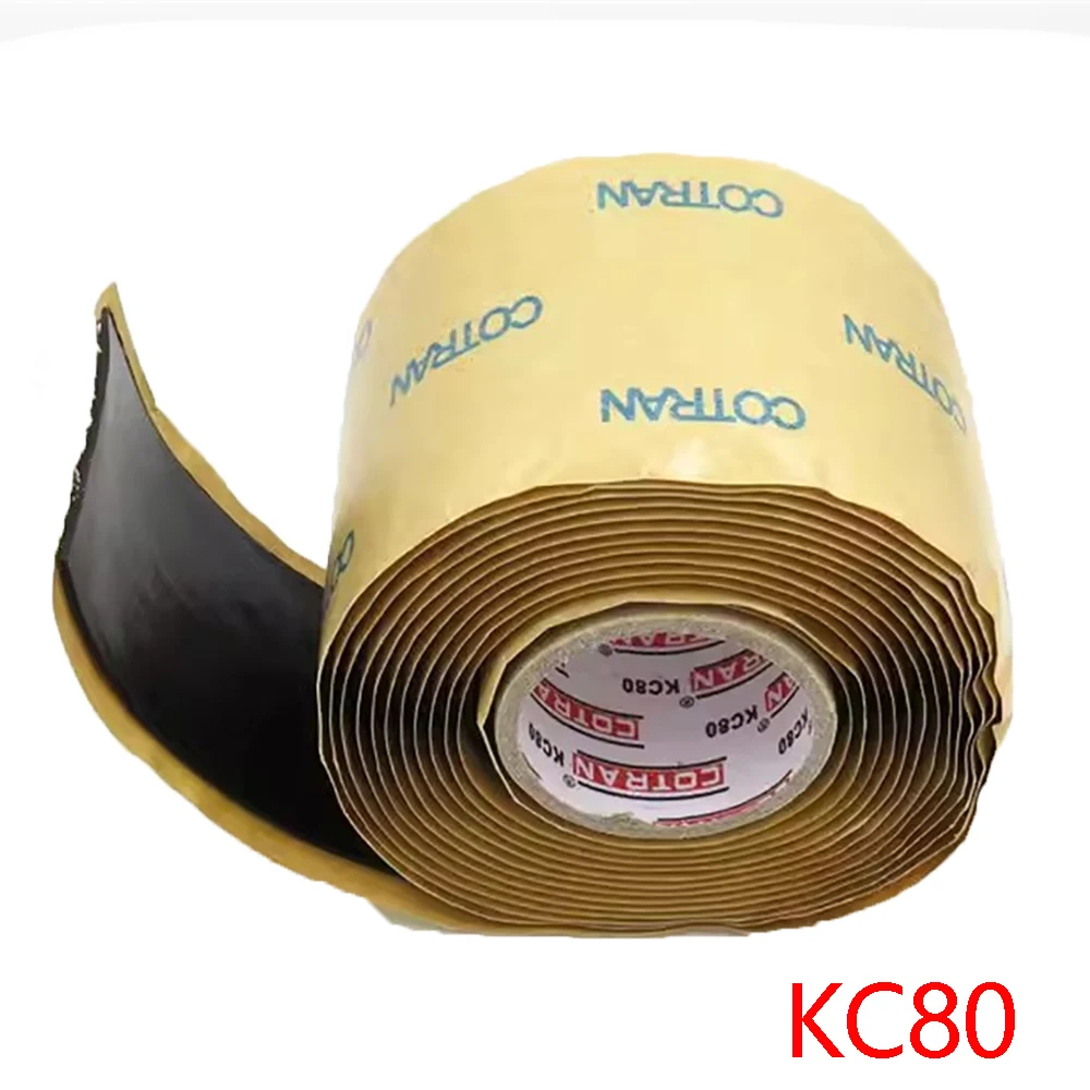 방수 방염 방수 PVC 전기 절연 테이프, 방수 매스틱 테이프, 1/3PK 코트란 KC80, 2 인치 x 0.65 인치 x 10 피트