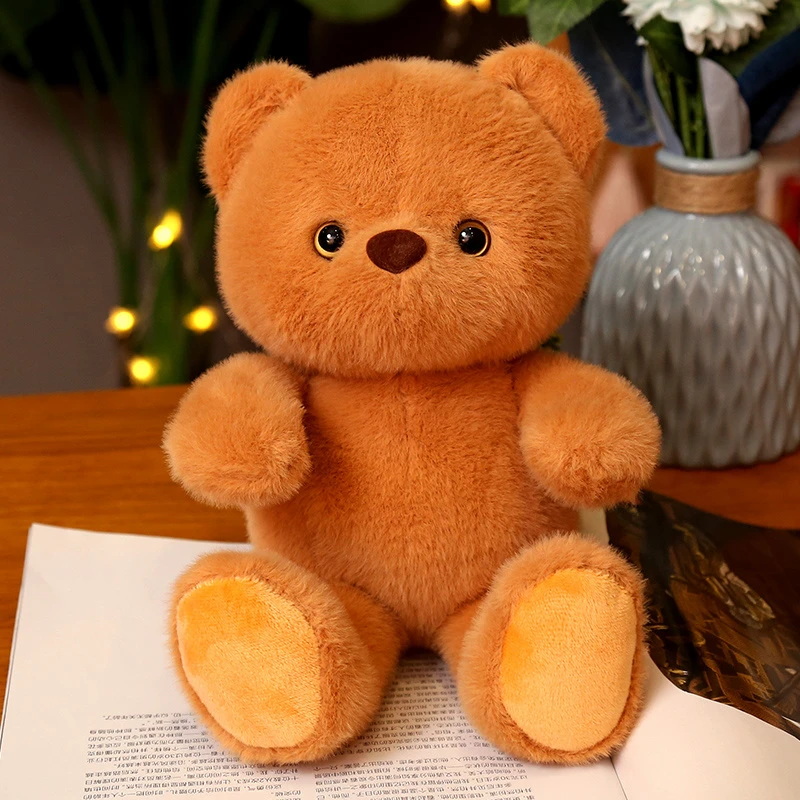 23cm Creative Colorful Teddy Bear Stuffed Animal Plush Toy Send friends