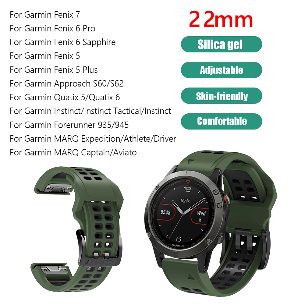 22/26mm Ǹ  Garmin Fenix 7X 6X 7 5 6 5 3HR 935 ð Ʈ Correa   Easyfit Ʈ ġ  Ʈ