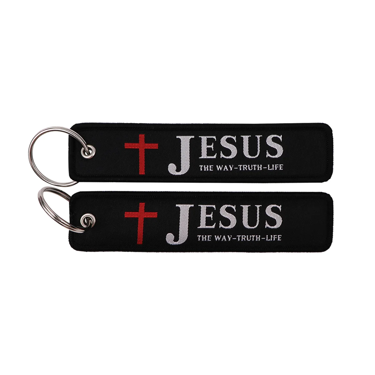 Humorous Embroidered Keychain - Key Ring Holder Accessory and Gift