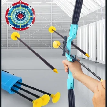 Kids Bow and Arrow Set, Outdoor Archery Toys Set for Kids Ages 4-8 8-12 with 3/8 Suction Cup Arrows, Target & Quiver, Boys 1