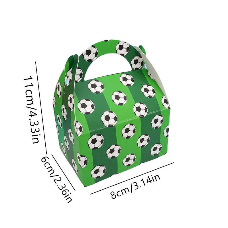 Cartoon Mini Football Candy Boxes - Kids Birthday Party Favors & Chocolate Packaging (Set of 10)