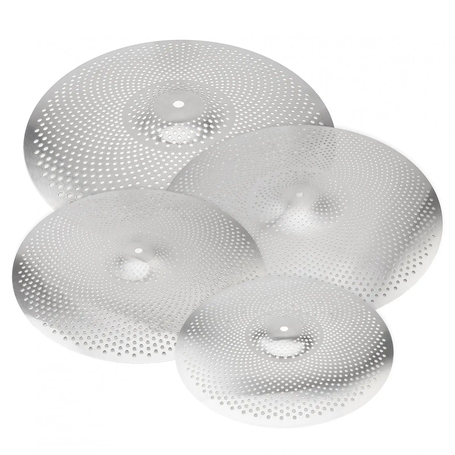 Low Volume Hihat Crash Ride Mute Cymbal for Drum Sets 14 / 16 / 18 20inch Drummer Practice Quiet Cymbals