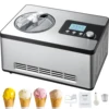 VEVOR Automatic Ice Cream Maker with Built-in Compressor 2 Quart No Pre-freezing Fruit Yogurt Machine Electric Sorbet Maker 1