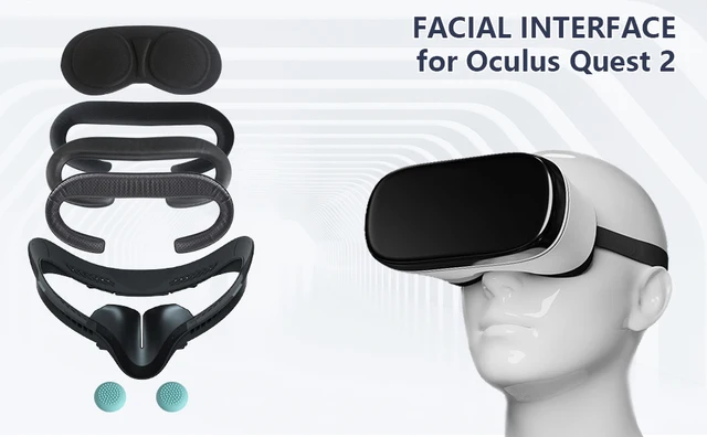 Vr Cover Oculus Quest Sweat Proof Facial Interface Face Cover Pad