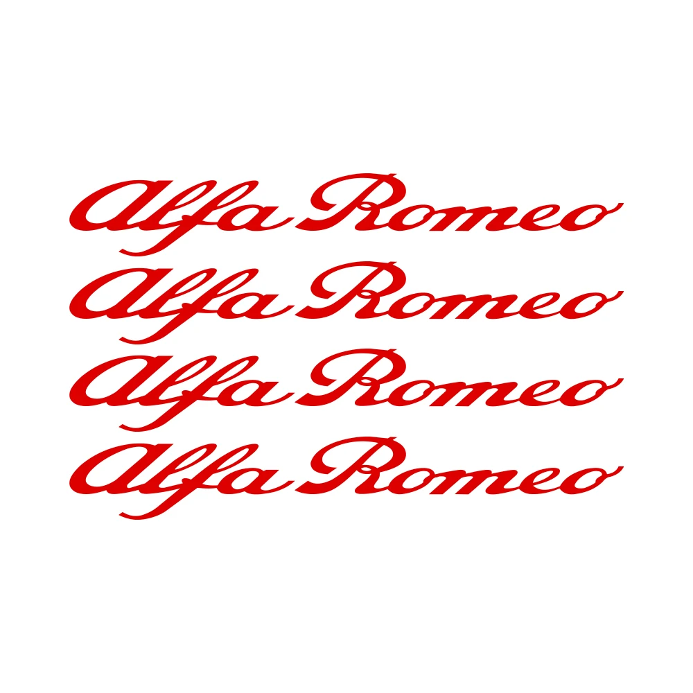 4pcs Vinyl Car Wheel Rim Stickers and Emblem Decoration Decals