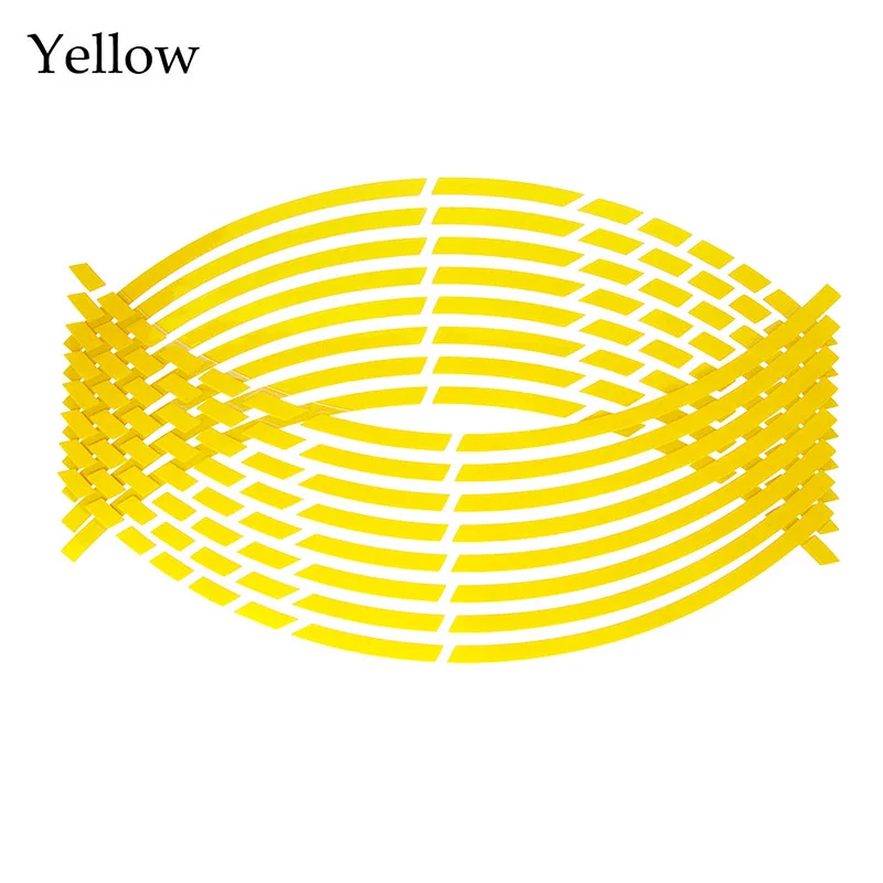 Vibrant Multi-Color Reflective Wheel Stickers and Decals