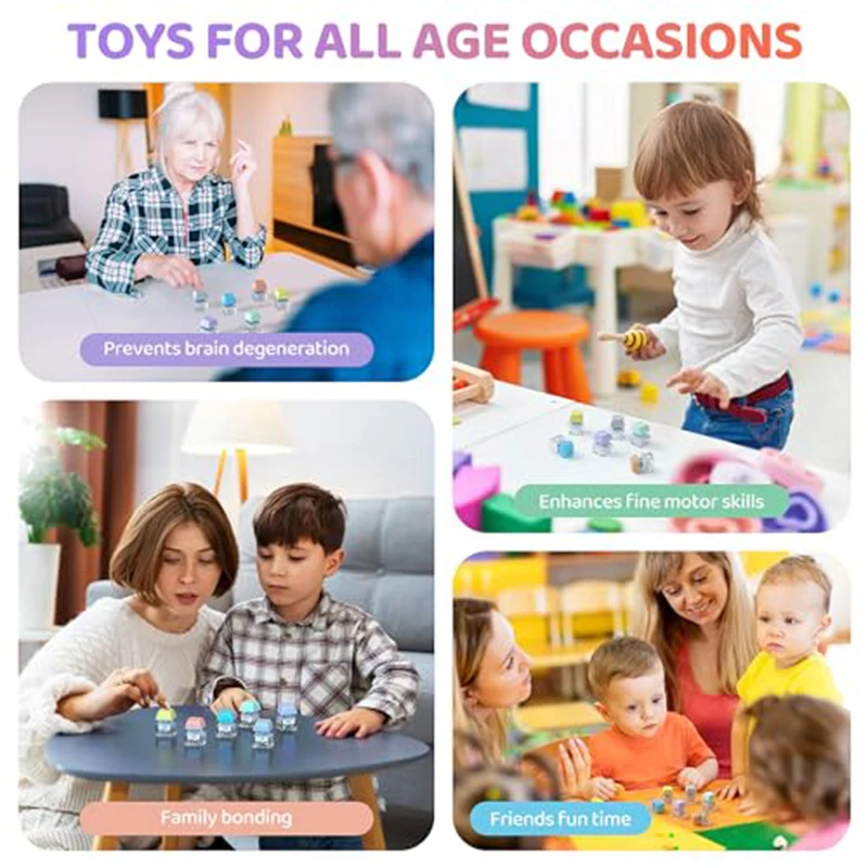 1/4/9Keys Finger Button Mechanical Keyboard Keycaps Keychain Fidget Toys Decompression Stress Relief Keyboard Clicker Kids Toy - 6