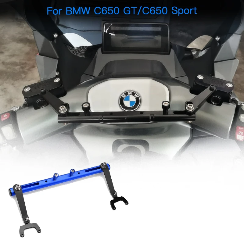 Motorcycle Handle bar Cross Bar Balance bar GPS Navigation Handlebar Bracket Extension Compatible with BMW C650GT C 650 Sport