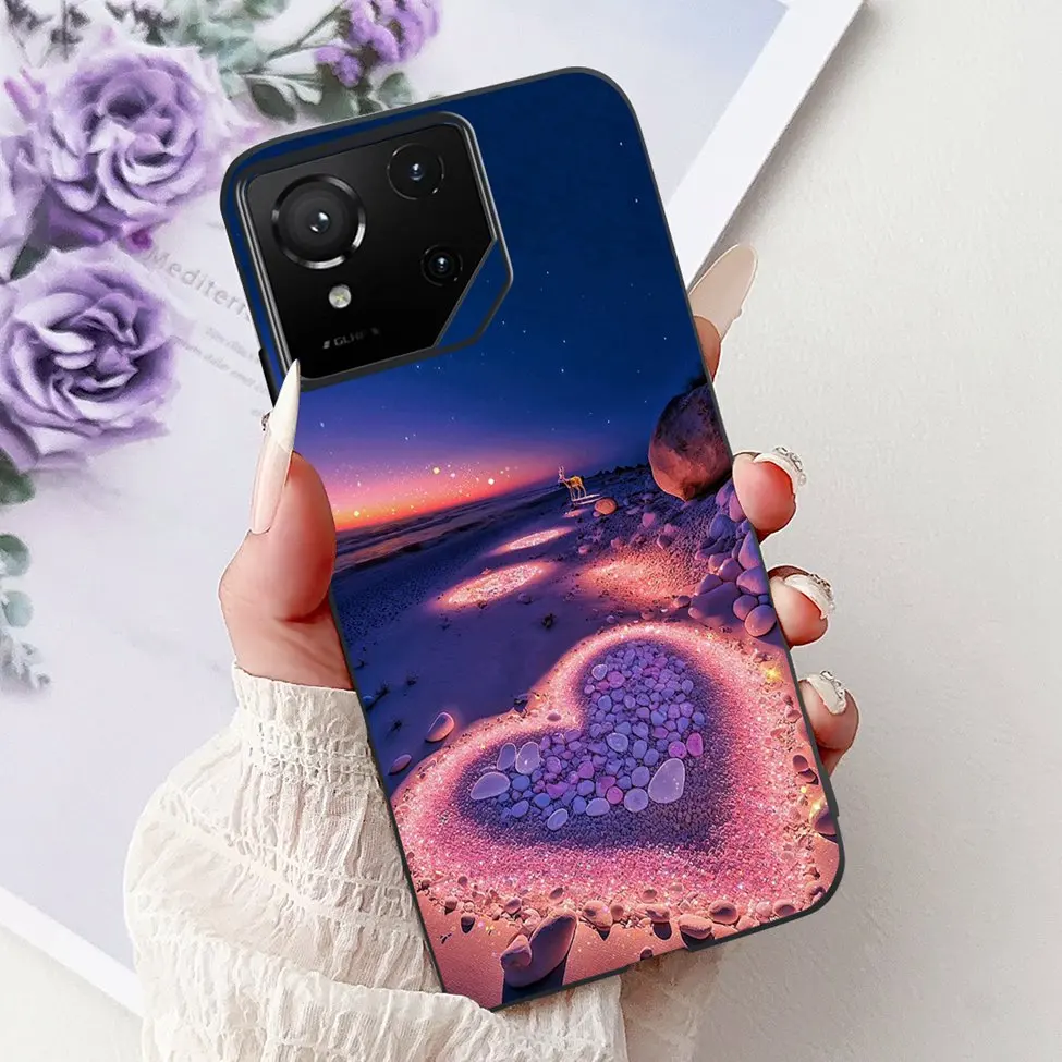 Luxury Cute Cat Silicone Shockproof Bumper Back Cover - Stylish Painted Design