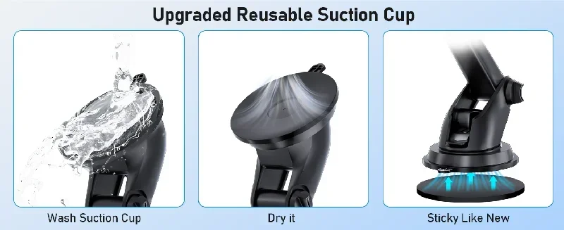 Adjustable suction-cup car phone holder supplier detail 12