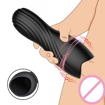 10 Modes Penis Delay Trainer Vibrator Male Masturbator Automatic Oral Climax Sex Glans Stimulate Massager Adult Sex Toys for Men 1