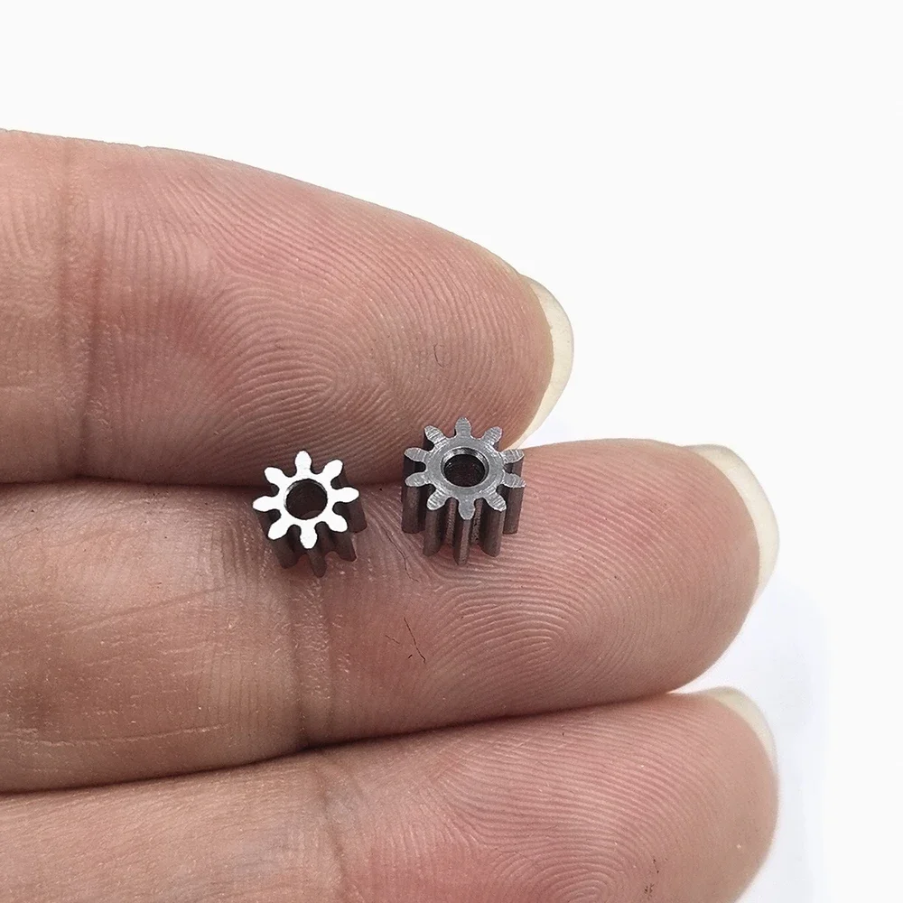 0.5 Modulus 8T/9T/10T/11T/12T/13T/14T Teeth 1.98mm aperture High-Wear Resistance Steel Metal Gear For 2mm shaft hole 1pc
