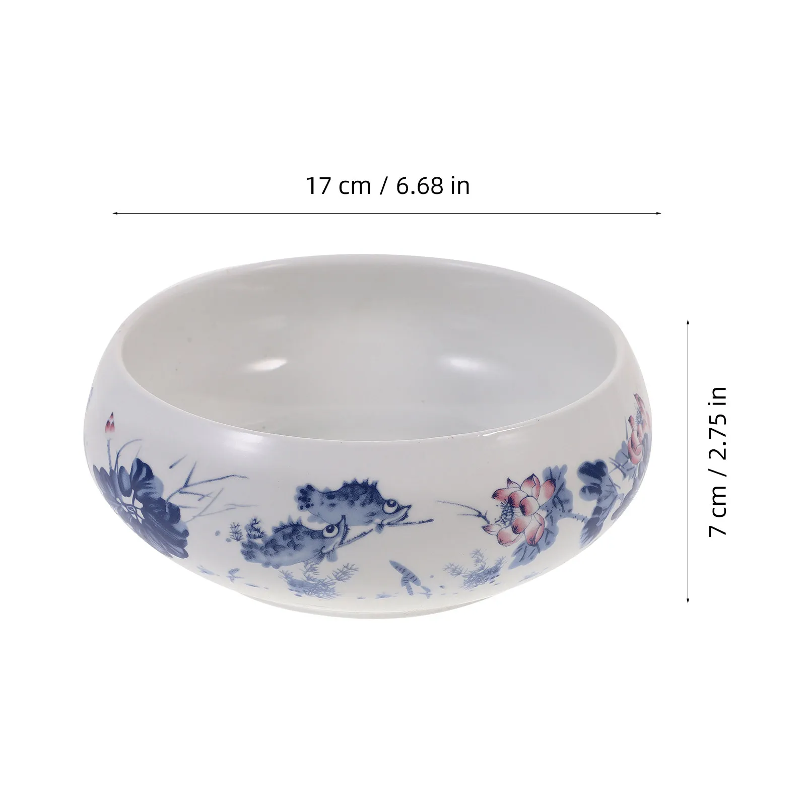 1Pcs 서예 세척 컵 세라믹 브러시 실린더 기능성 브러시 세척 도구 손으로 그린 ??스타일 우아한 서예실