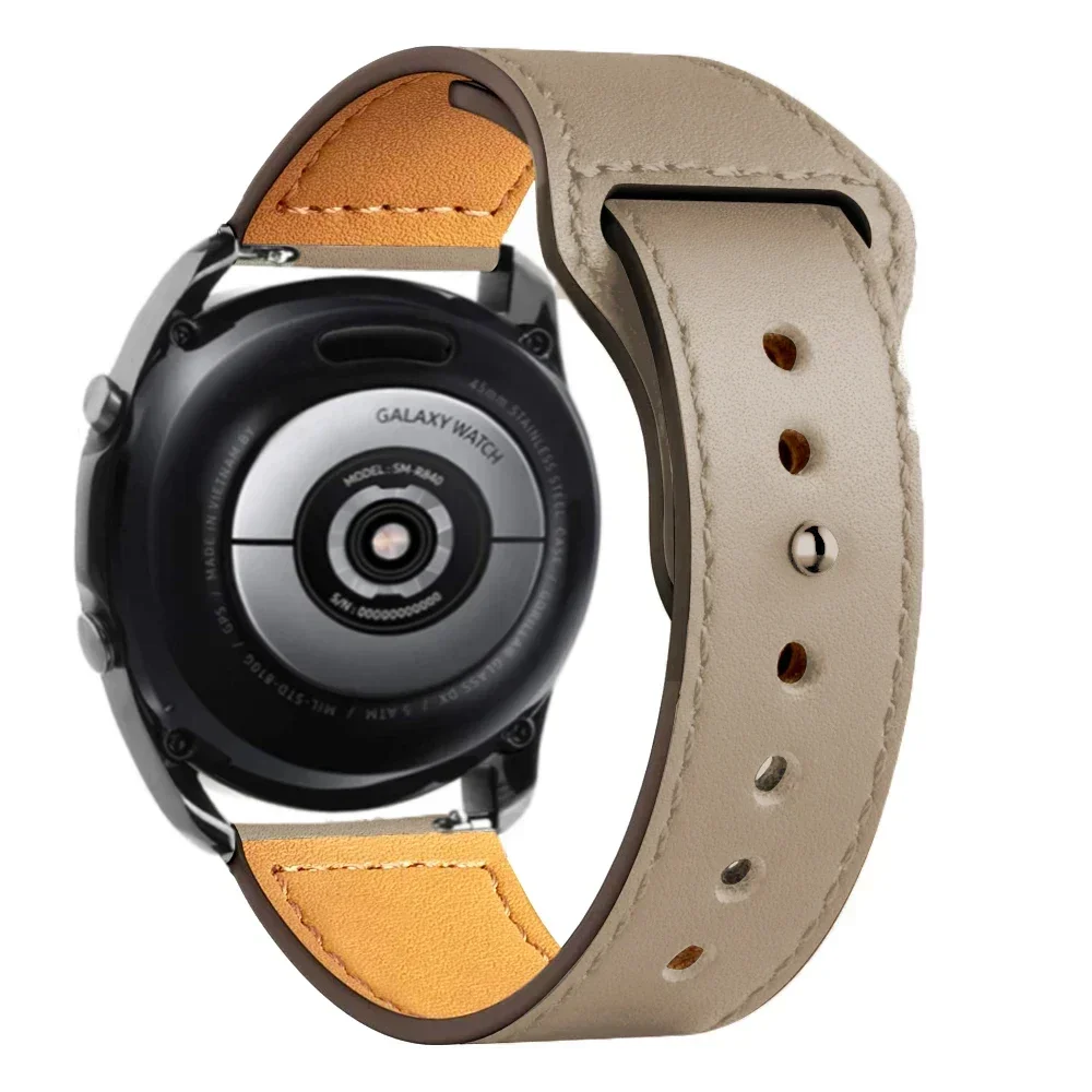 Elegant Leather Watch Strap - Premium 20mm/22mm Bracelet
