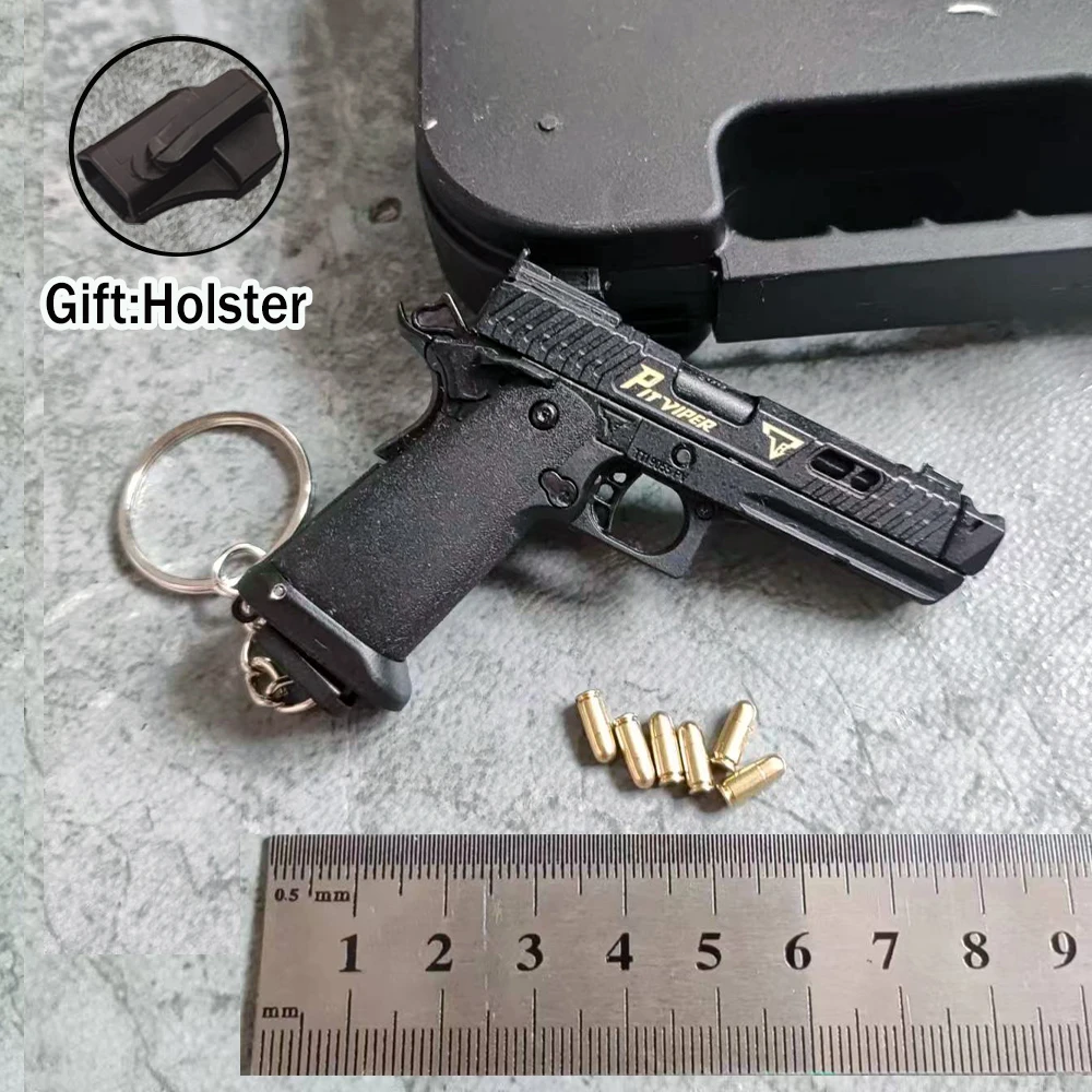 В масштабе 1:3 G34 тонти питьер Вайпер сплав Империя Glock G17 корпус извлечение в сборе брелок оружие Мини-пистолет Рождественский подарок