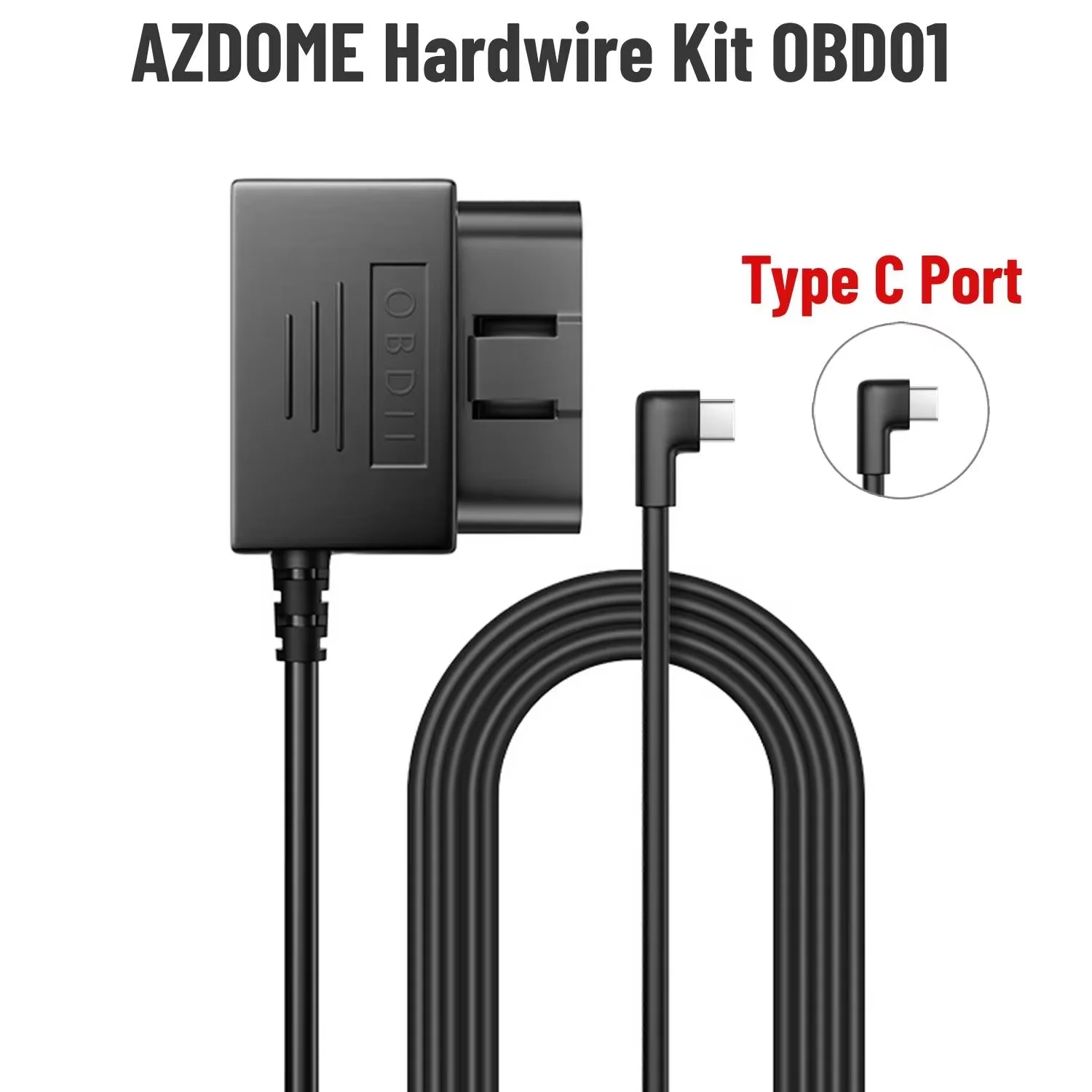 AZDOME Dash Cam Hardwire Kit with 24-Hour Parking Monitoring