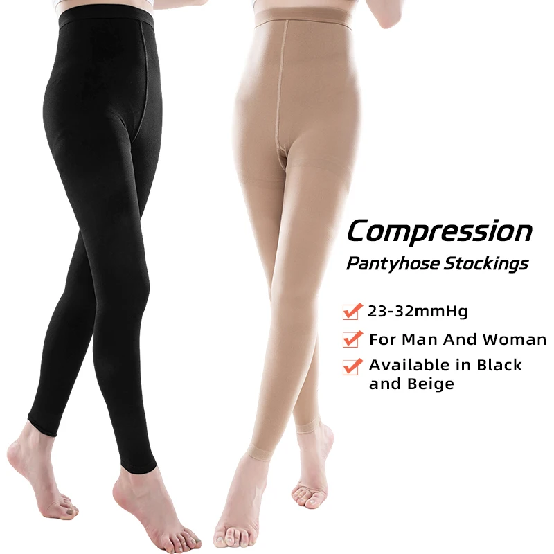 2030mmHg Women Medical Compression Pantyhose Stockings Varicose Veins
