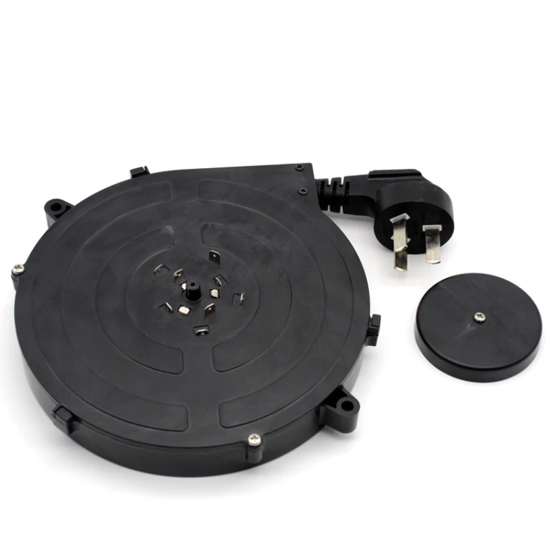 

Auto retractable electrical extension power cord reels 2 meters with custom plug