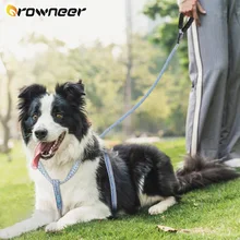 Dog Harness Leash Set Adjustable Foam Handle 4 Size No Pull Breathable Outdoor Walking For Small Medium Dogs Pet Accessories