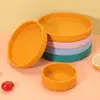 3Pcs Bakeware Nordic Style Dinner Plate Set Round Silicone Pizza Pans Suit Food Grade Tray Pastry Molds Outdoor 2