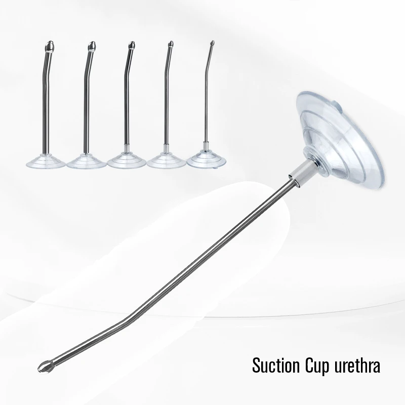 Stainless Steel Suction Cup Urethral Insert Man's Horse Eye Stick Dilator Urethral Plug Masturbation Toy Metal Adult Sex Toys