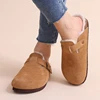 Winter House Slippers For Men Anti-Slip Fluffy Warm Slippers Short Plush Slippers With Durable Rubber Sole 2