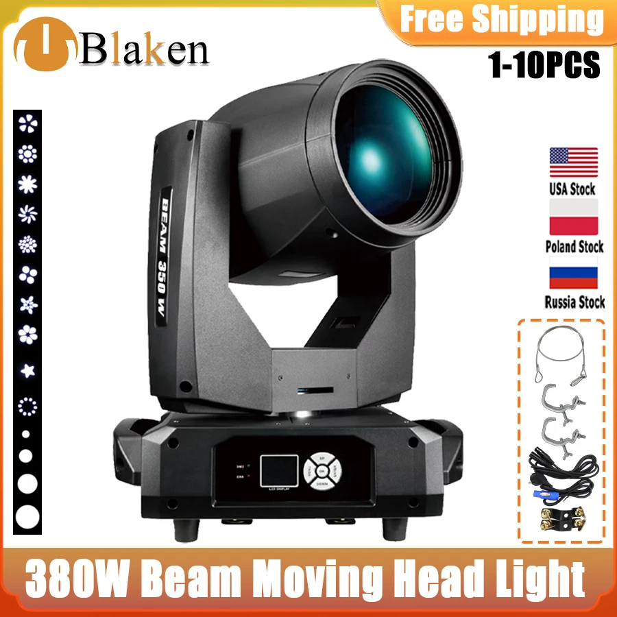 

0 Tax 1-10 шт. Sharpy lyre Beam 380 Вт 20R движущаяся головка светильник Dmx ключевая модель Sharpy Beam 380 Вт освещение для сцены дискотека мощность Dj эффект