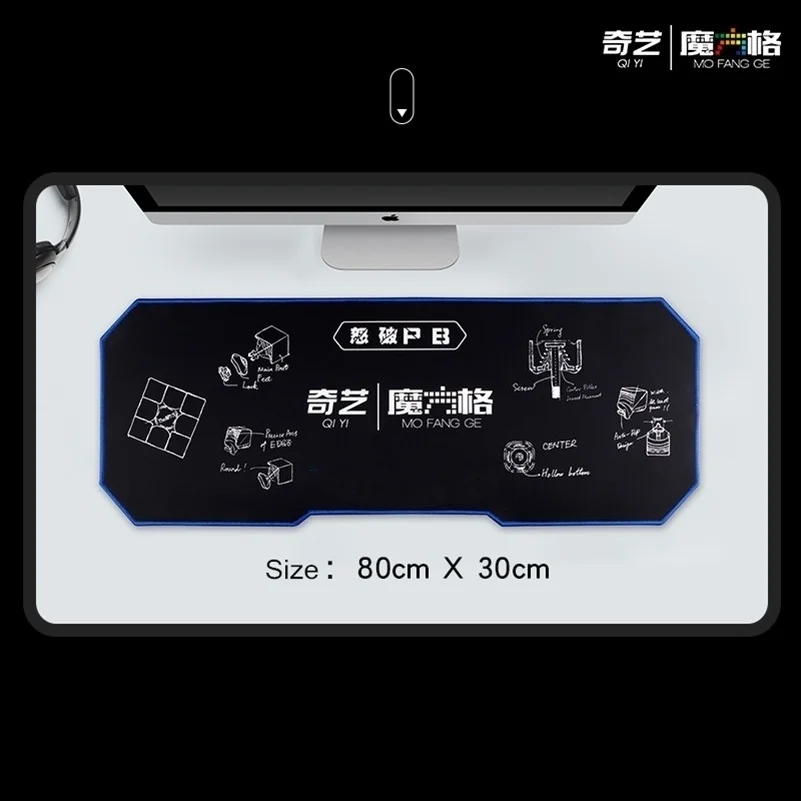 【Upgrade Your Style】 Qiyi Cube Pad Mat Qiyi Timer Qiyi Cube Multifunctiona Bag Speed Cube Training Pad For Cube Flying Cup Mouse Table Mat Qiyi Bag.