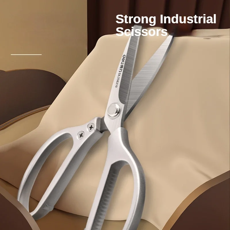 Deli Professional Strong Industrial Scissors Tailor Scissors for Home Hand Tools Multifunctional Household Kitchen Scissors 2