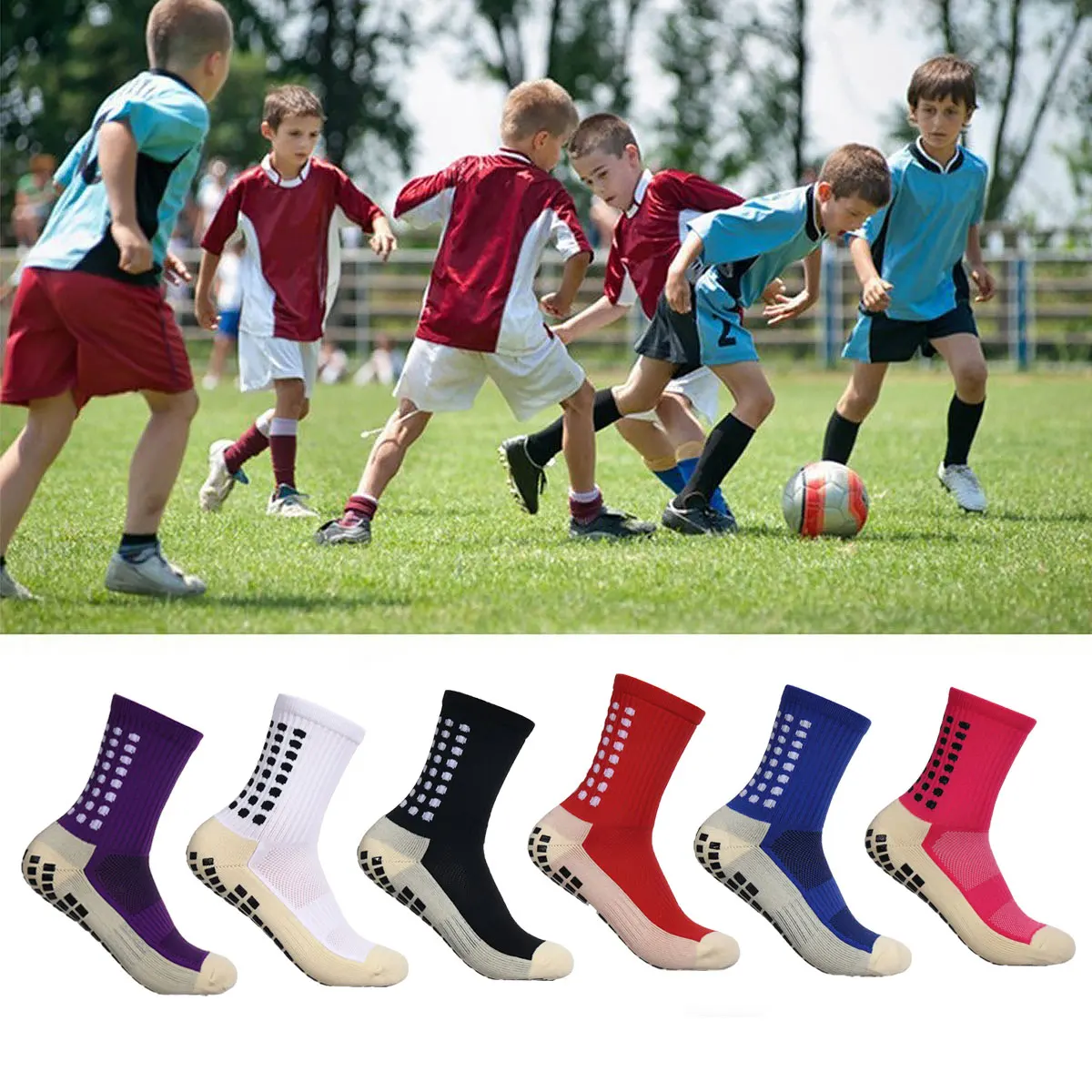Football socks for children men and women anti slip socks sweat absorbing sports socks adhesive training socks 33-39 football socks sports socks fitness sports socks sport socks