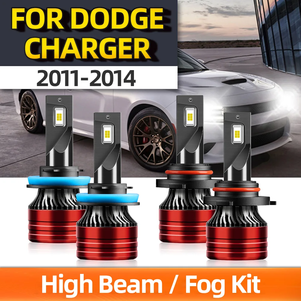 

Crossfox 4x Exterior Car Headlight IP68 Super Light High Beam Bulbs 9005/HB3 Fog Lamp H11 12V 6000K For DODGE CHARGER 2011-2014