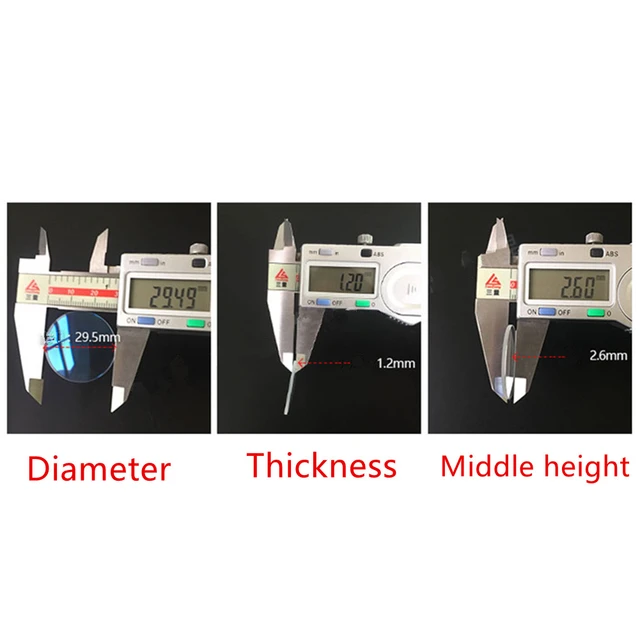 Pièce de rechange en verre rond plat transparent, diamètre 15mm, 18mm,  20mm, 25mm, 26mm, 30mm, 31mm, 32mm, 33mm, 36mm, 37mm, 39mm, 40mm, 41mm,  43mm, 44mm, 2 pièces - AliExpress