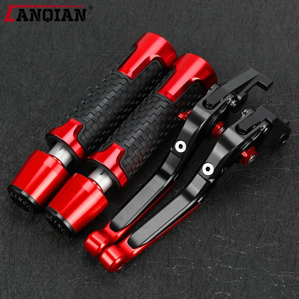 

For SUZUKI KATANA GSX600F GSX-750F 1989-2007 2001 Accessories Motor Adjustable CNC Brake Clutch Levers Handlebar Hand Grips ends