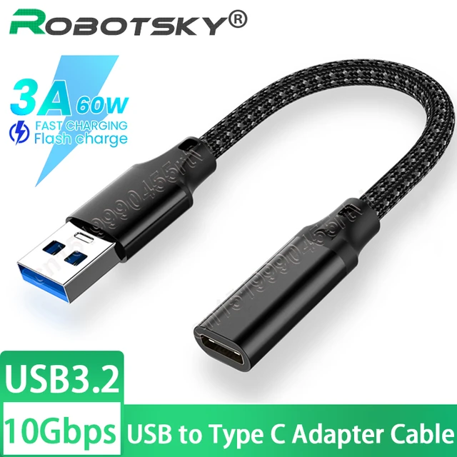 Adaptateur en câble USB-C 3.1 mâle / USB 3.0 A femelle - Câble USB