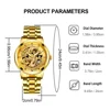 Luxury Delicate Trendy Men Fashion 3D Gold Dragon Calendar Watch Set Men Quartz Stainless Steel Watches 6