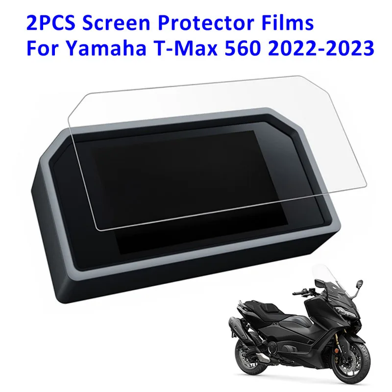 Motorcycle Instrument Dashboard Cluster Screen Protector Film Cover TPU Clear For Yamaha TMAX T-Max 560 2Pcs/Set motorcycle screen protector