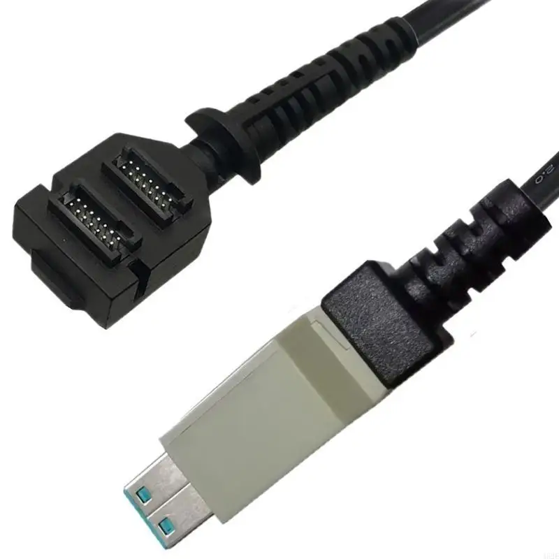 462E Double 14Pin IDC 여성 전력 12V USB 8p 스캐너 케이블에 VERIFONE VX820 FAST and Stable, 12V USB8P, 2M/6.5ft