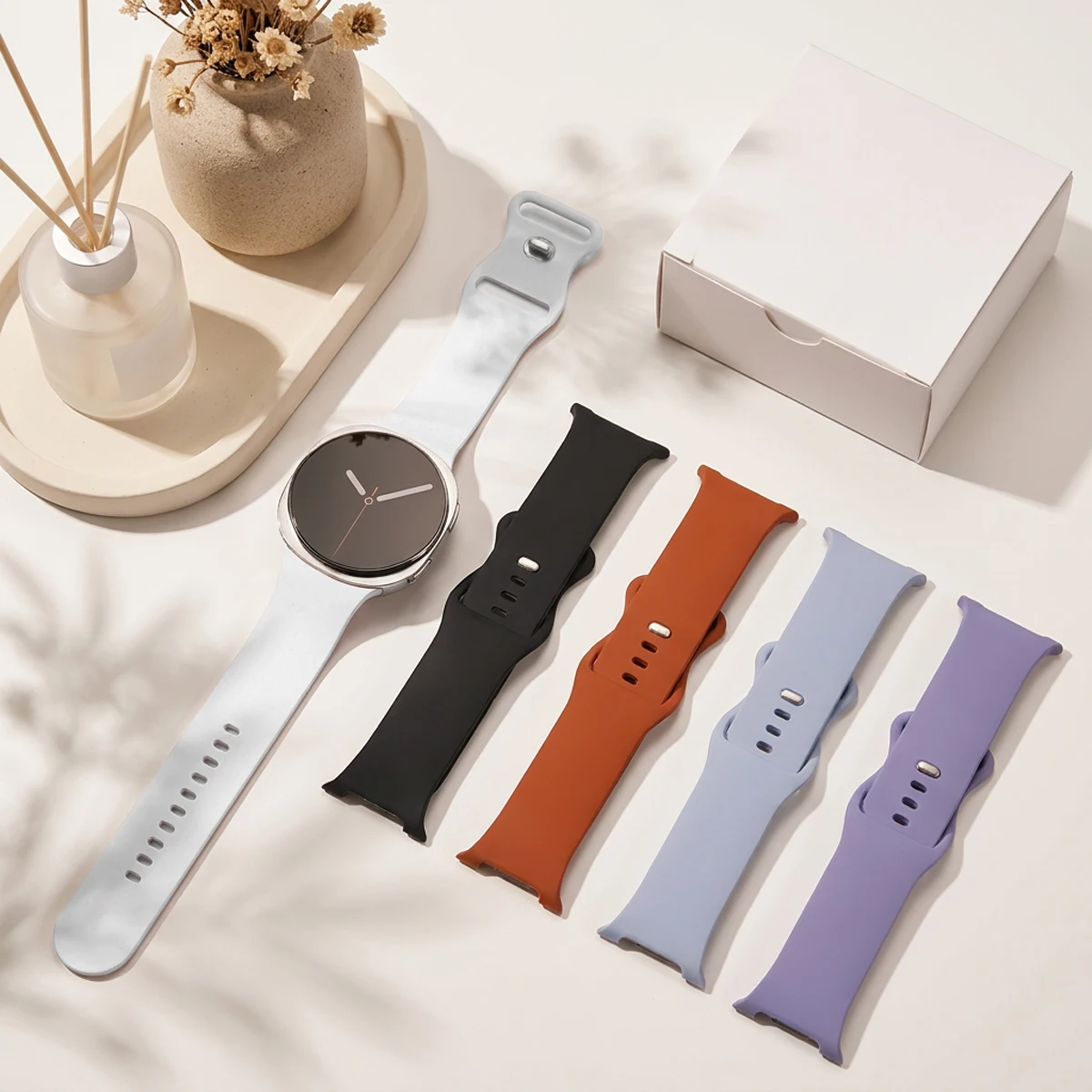 Premium Silicone Sport Band for Smartwatch - Versatile Wristband Bracelet
