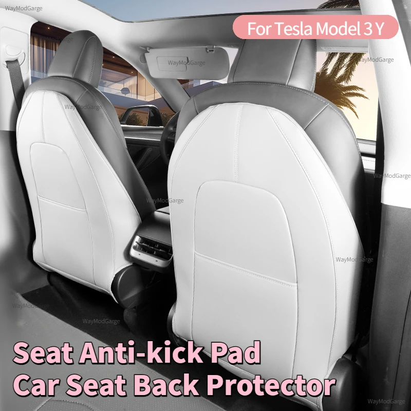 

Seat Backrest Anti Kick Pad for Tesla Model 3 Y 3+ Highland Rear Backrest Protective Pad Child Anti Dirty Mat Pads 2021-2024
