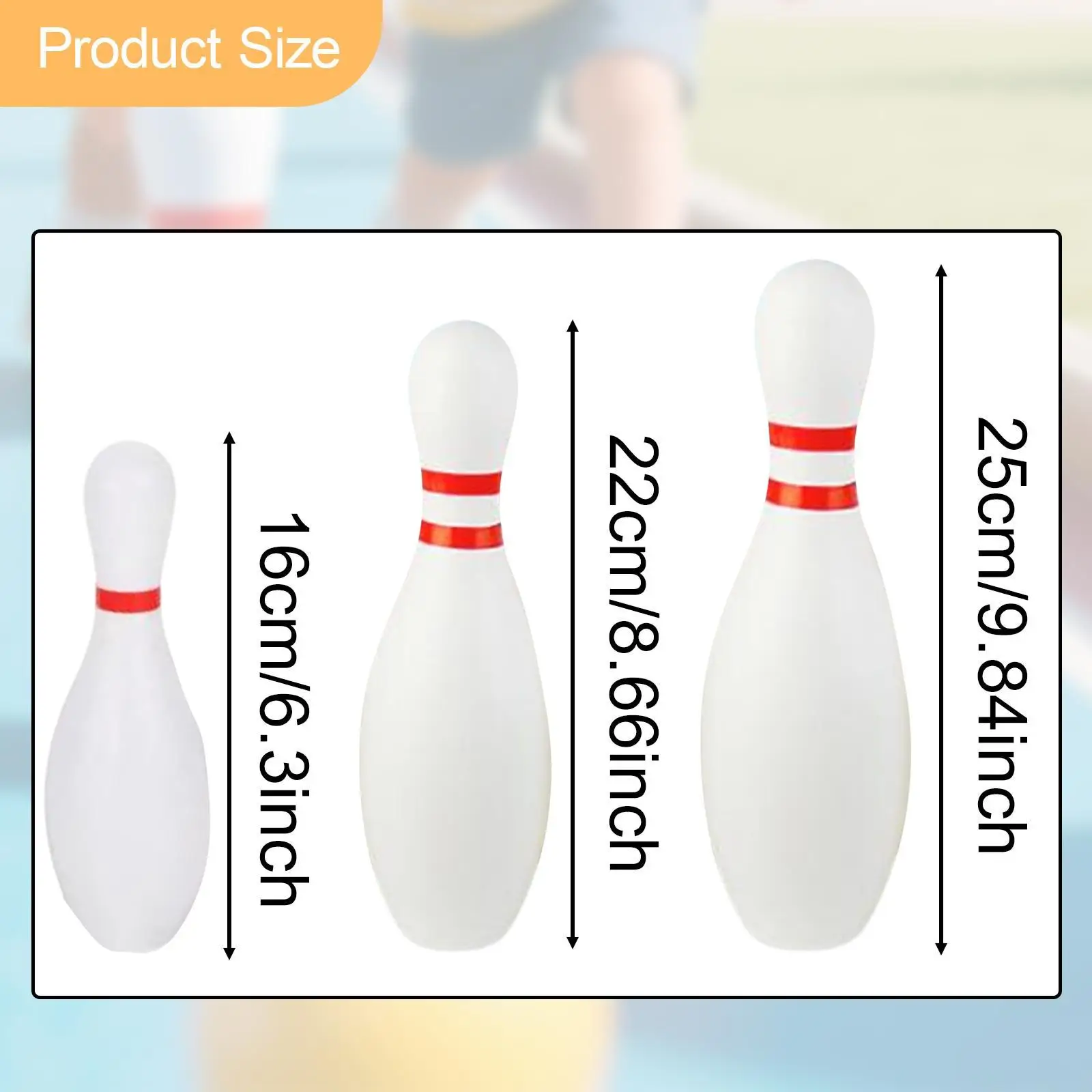 Kids Bowling Set Interactive Early Development Educational Outdoor Bowling Toys for Playground Activities Yard Lawn Backyard