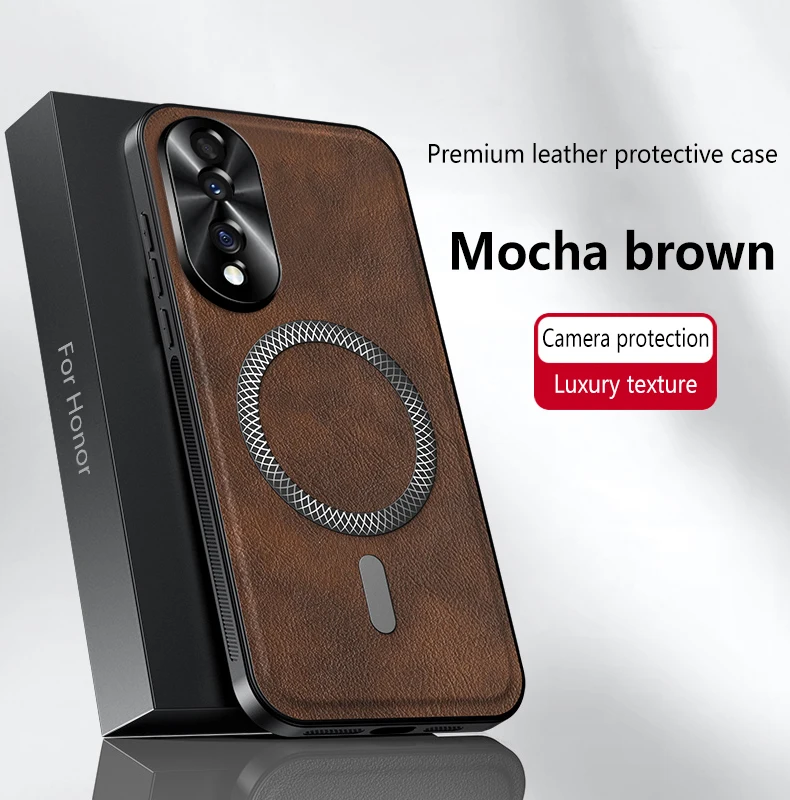 Leather Full-Cover Magnetic Waterproof Shockproof Phone Case