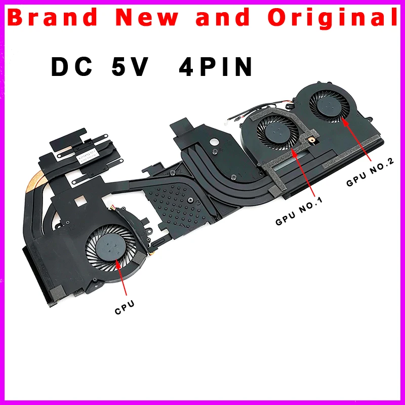 New CPU GPU Heatsink Fan Cooler Radiator for Clevo PA70 PA70ES PA71 PA71ES for Terrans Force T700 Hasee KINGBOOK G97E G99E