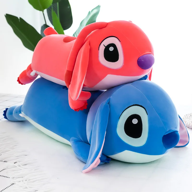 60/100cm Disney Lilo and Stitch Plush Toys Crouching Style Anime Plushie Stich Dolls Pillow Soft Stuffed Kids Christmas Gifts 4