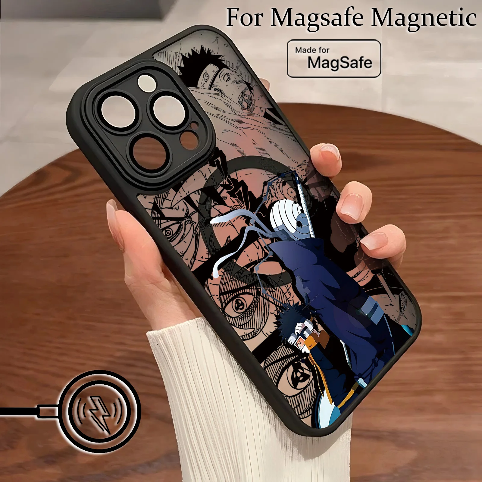 Hot Anime Itachi Matte Magnetic Phone Case – Stylish and Protective Back Cover